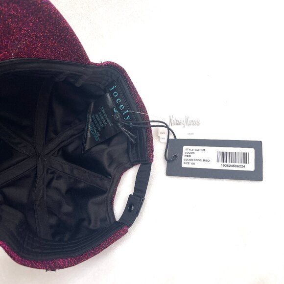 NWT Jocelyn Red Fox Bon Bon Lurex Hat/Baseball Hat Jach -25 hat $150 main image 8